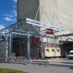 Neubau der Einhausung der Gossenanlieferung von Fenaco.