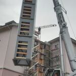 Provisorischer Liftturm
