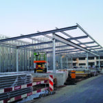 Neubau der Überdachung von Garage und Vorbau.